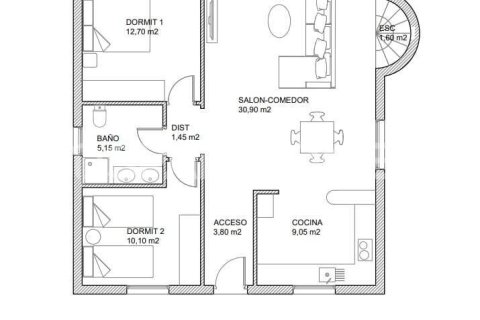 Villa en venta en Pilar de la Horadada, Alicante, España 3 dormitorios, 128 m2 No. 53212 - foto 12