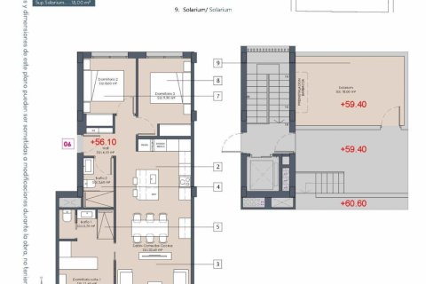 Penthouse Benijofar, Alicante, Hiszpania 3 sypialnie, 86 mkw. nr 112502 – zdjęcie 13