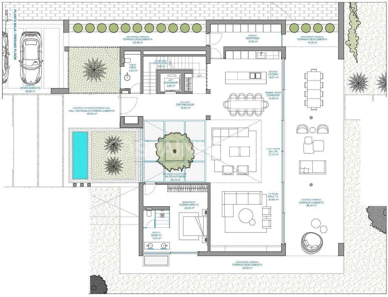Villa in Estepona, Malaga, Spanien 4 Schlafzimmer, 869 m2 Nr. 83696