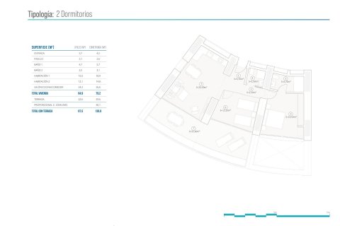 Apartament Benidorm, Alicante, Hiszpania 2 sypialnie, 79 mkw. nr 111323 – zdjęcie 7