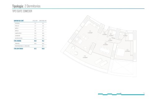 Apartament Benidorm, Alicante, Hiszpania 2 sypialnie, 79 mkw. nr 111323 – zdjęcie 4