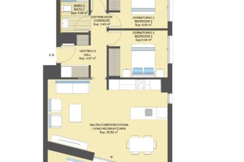 Apartamento en venta en Dehesa De Campoamor, Alicante, España 3 dormitorios, 122 m2 No. 114042 - foto 9