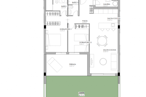 Penthäuser zum Verkauf La Veleta, Alicante, Spanien 2 Schlafzimmer, 109 m2 Nr. 98431 - Foto 23