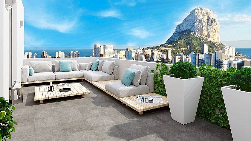 Takvåning i Calpe, Alicante, Spanien 2 sovrum, 73 kvm. Nr. 103527