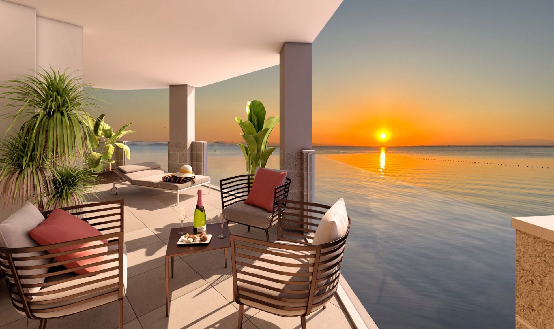 Apartment in La Manga del Mar Menor, Murcia, Spain 2 bedrooms, 111 sq.m. No. 110282