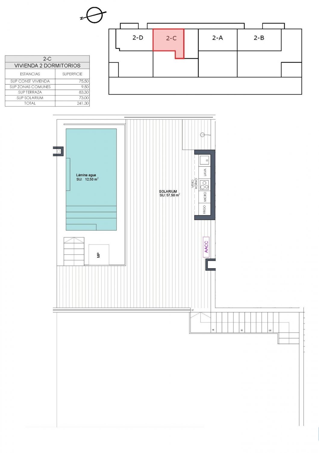 Penthouse in Benijofar, Alicante, Spain 2 bedrooms, 75 sq.m. No. 94747