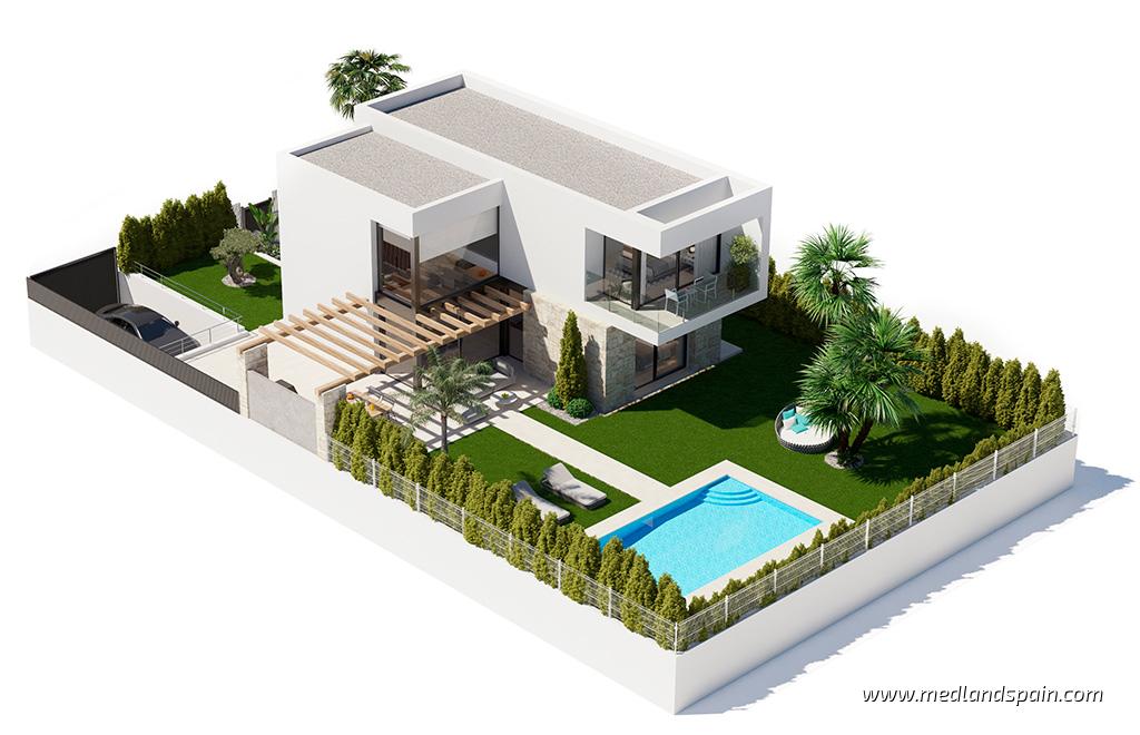 Huvila Finestrat, Alicante, Espanja 3 makuuhuonetta, 154 m2 No. 46861