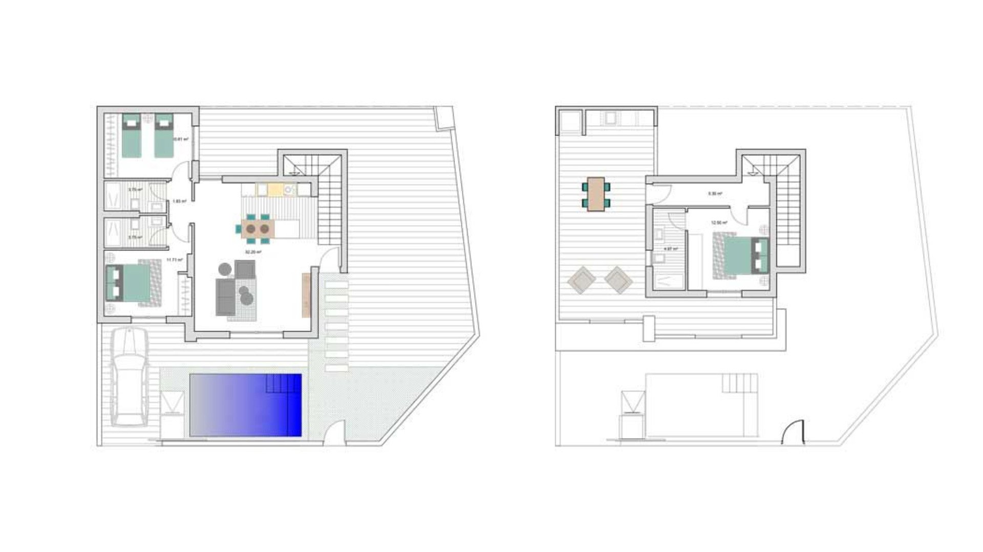 Villa i La Pinada Nature Resort, Murcia, Spanien 3 sovrum, 122.7 kvm. Nr. 88910