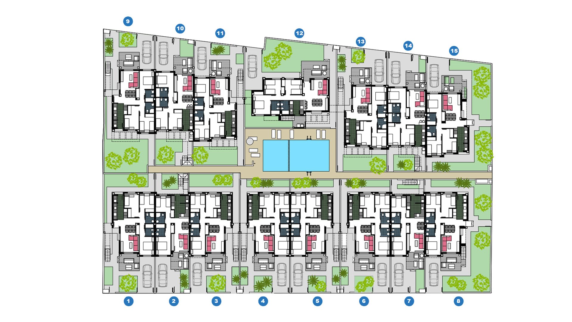 Villa La Pinada Nature Resort, Alicante, Spānijā 3 istabas, 79.6 m2 Nr. 88921
