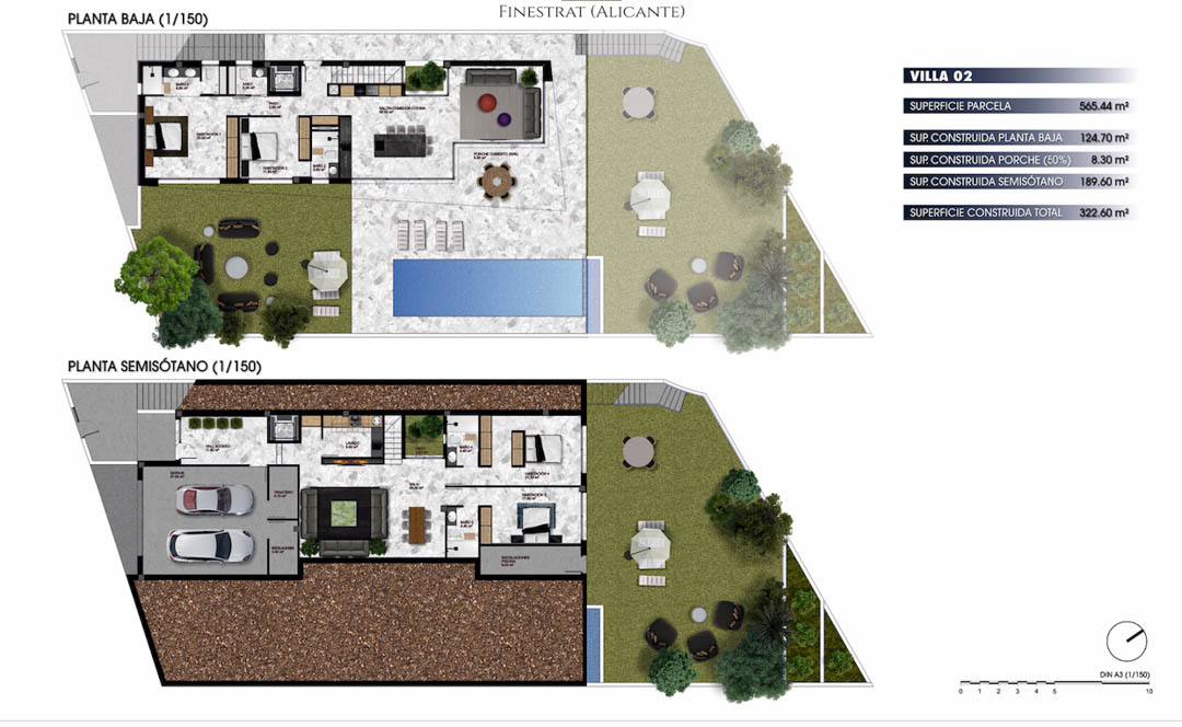 Huvila Finestrat, Alicante, Espanja 4 makuuhuonetta, 322 m2 No. 91846