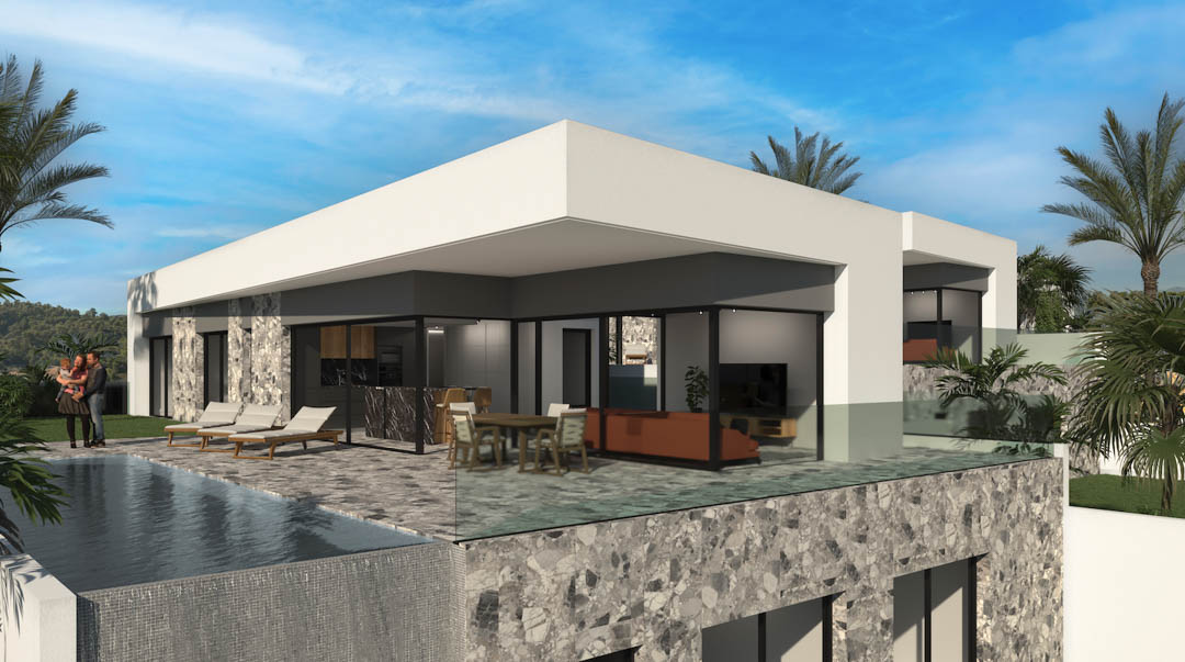 Huvila Finestrat, Alicante, Espanja 4 makuuhuonetta, 322 m2 No. 91846