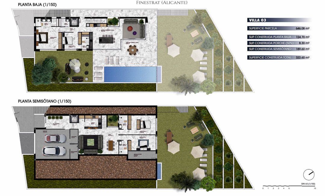 Huvila Finestrat, Alicante, Espanja 4 makuuhuonetta, 322 m2 No. 91846