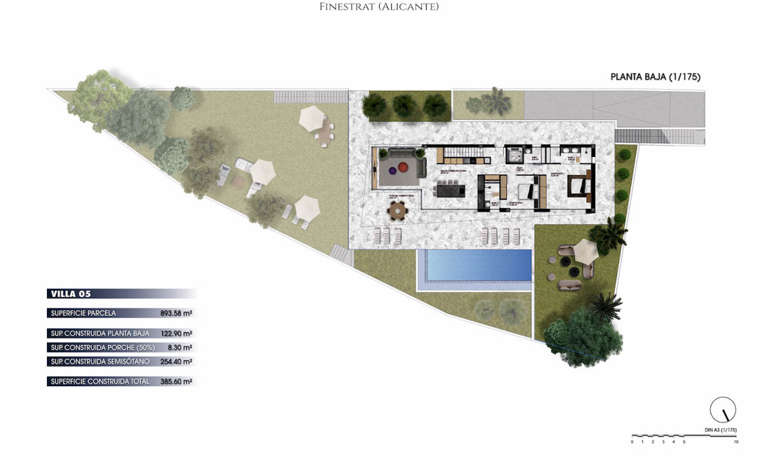 Huvila Finestrat, Alicante, Espanja 4 makuuhuonetta, 322 m2 No. 91846