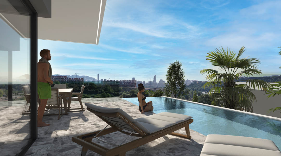 Huvila Finestrat, Alicante, Espanja 4 makuuhuonetta, 322 m2 No. 91846