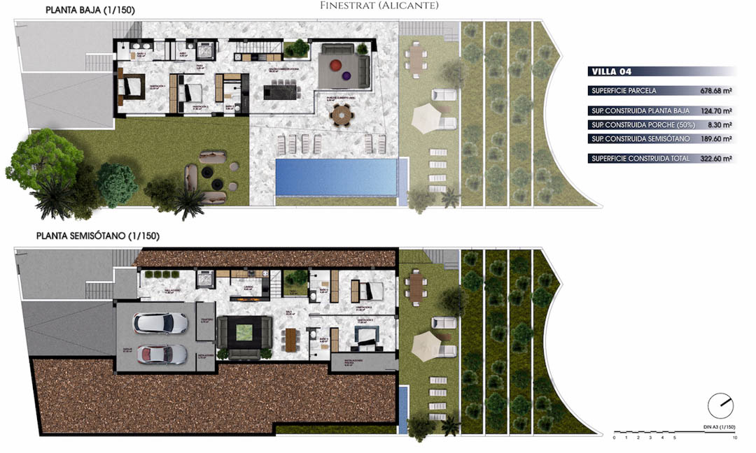 Huvila Finestrat, Alicante, Espanja 4 makuuhuonetta, 322 m2 No. 91846