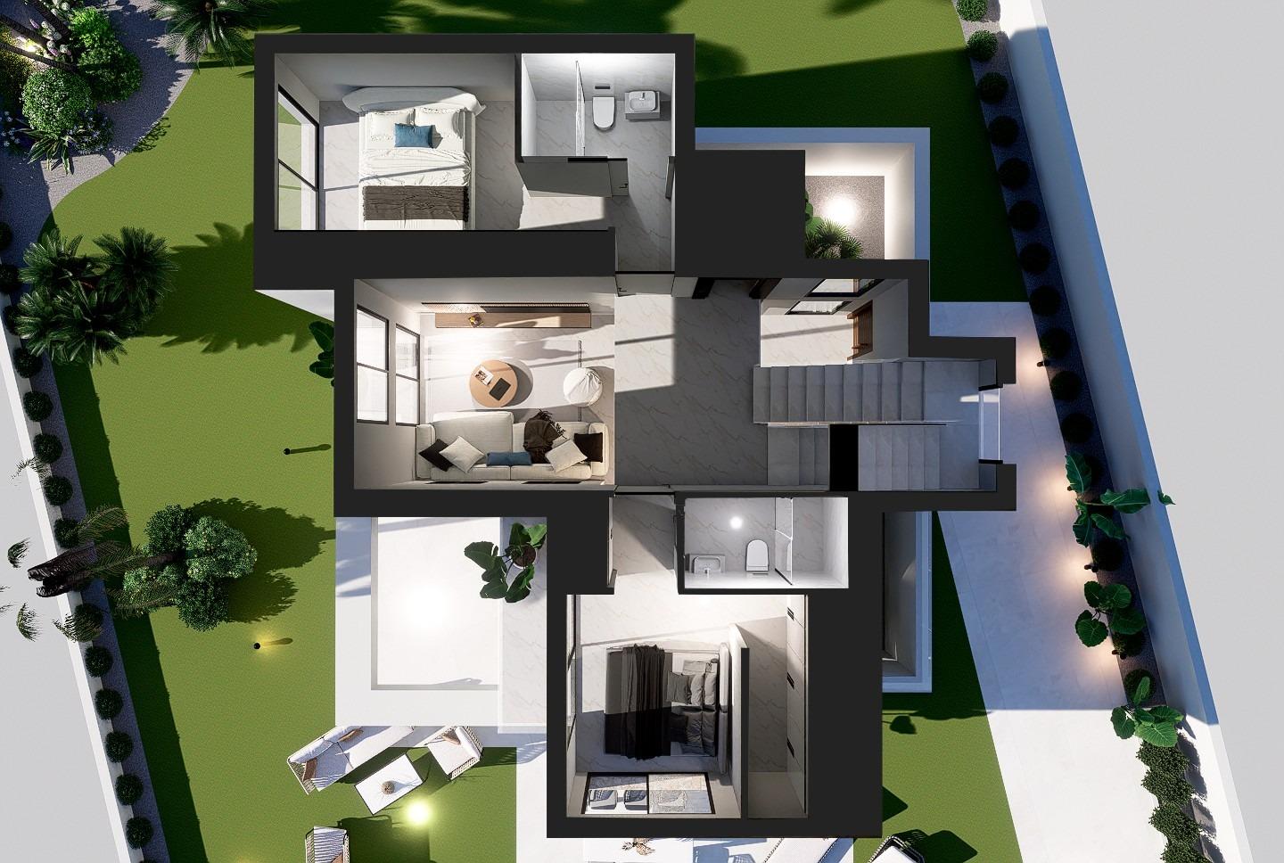 Villa à Finestrat, Alicante, Espagne 3 chambres, 155 m2 No. 98348