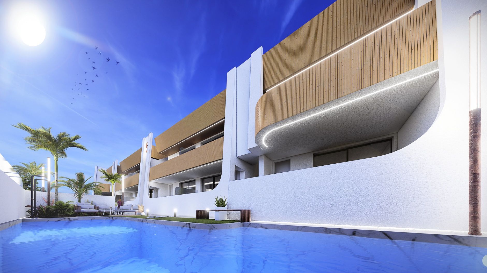 Bungalowi San Pedro del Pinatar, Murcia, Espanja 2 makuuhuonetta, 65 m2 No. 95349