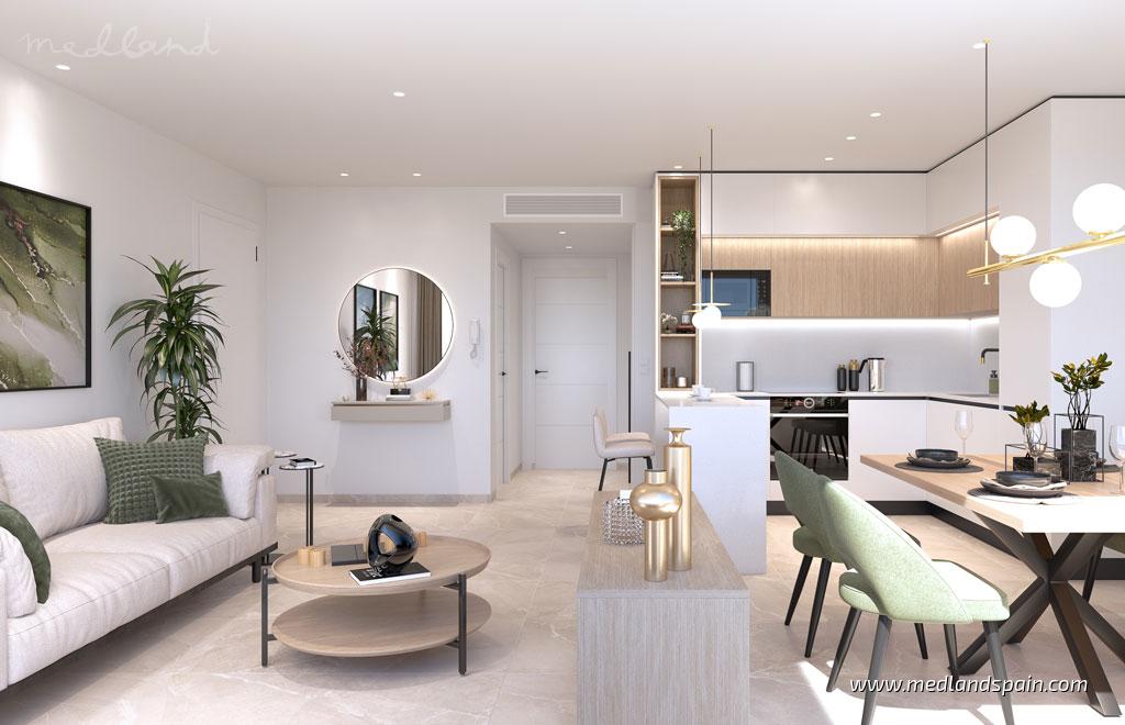 Huoneisto Los Balcones, Alicante, Espanja 2 makuuhuonetta, 69 m2 No. 105325