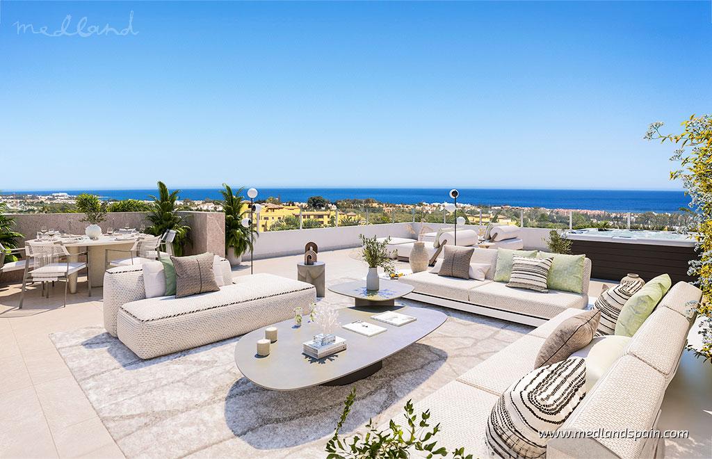 Lägenhet i Estepona, Malaga, Spanien 3 sovrum, 128 kvm. Nr. 108595