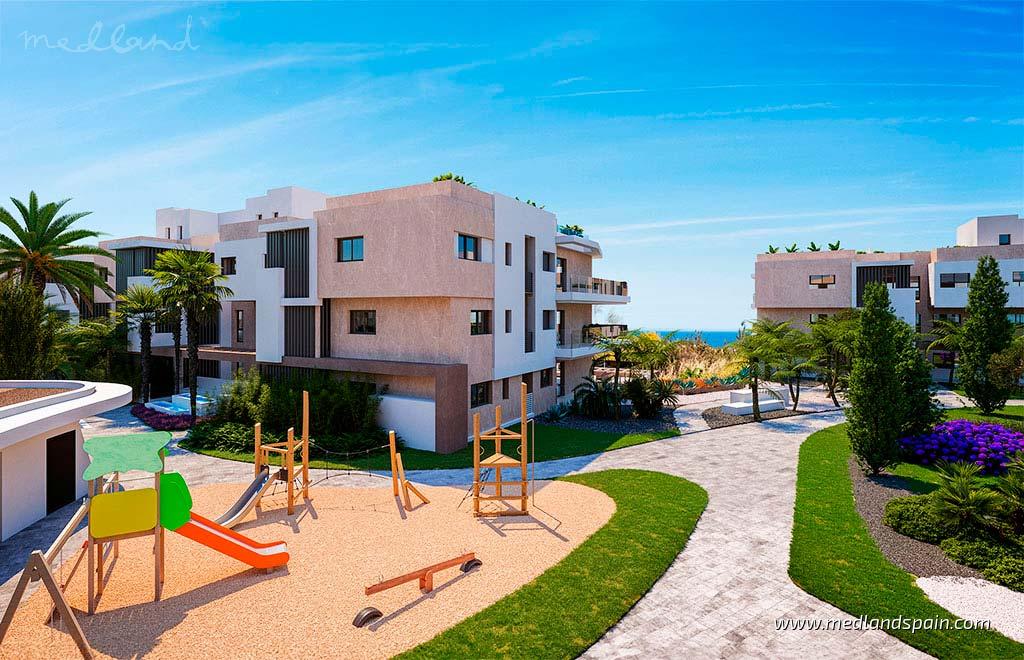 Lägenhet i Estepona, Malaga, Spanien 3 sovrum, 128 kvm. Nr. 108595