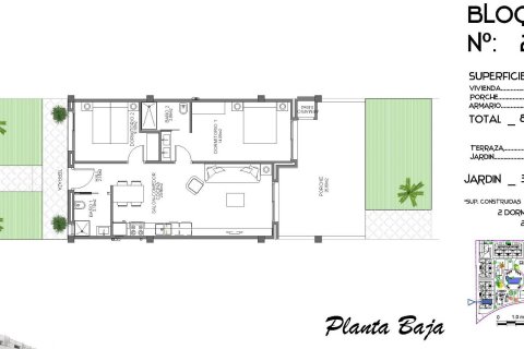 Wohnung zum Verkauf Guardamar del Segura, Alicante, Spanien 2 Schlafzimmer, 64 m2 Nr. 111318 - Foto 9