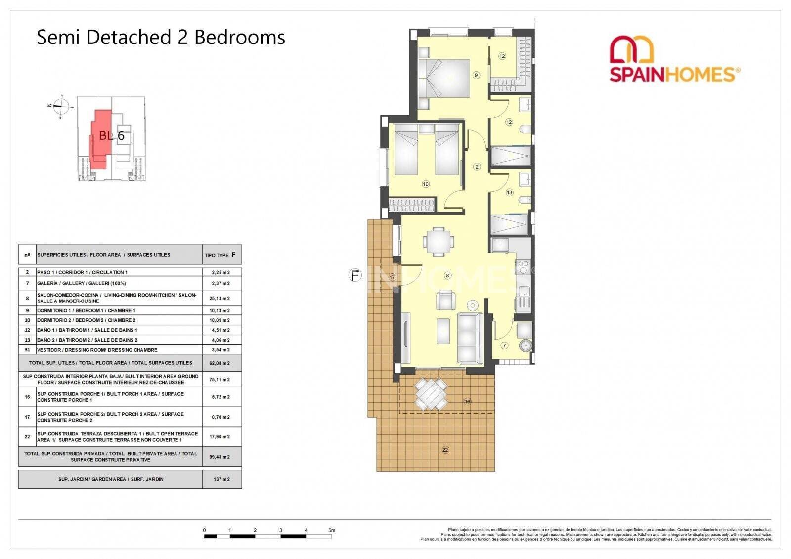 Huvila Busot, Alicante, Espanja 3 makuuhuonetta, 98 m2 No. 55268