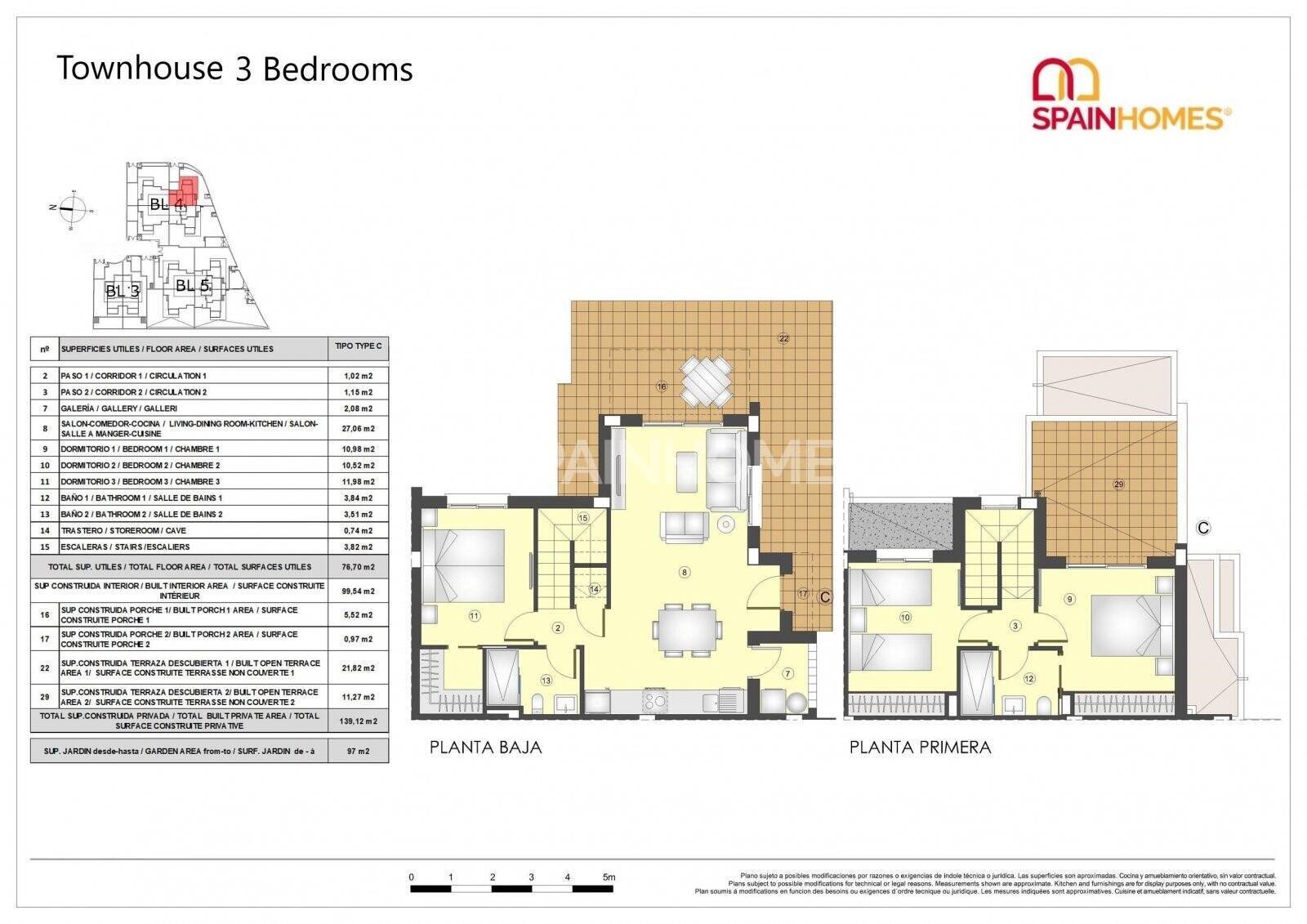 Huvila Busot, Alicante, Espanja 3 makuuhuonetta, 98 m2 No. 55268
