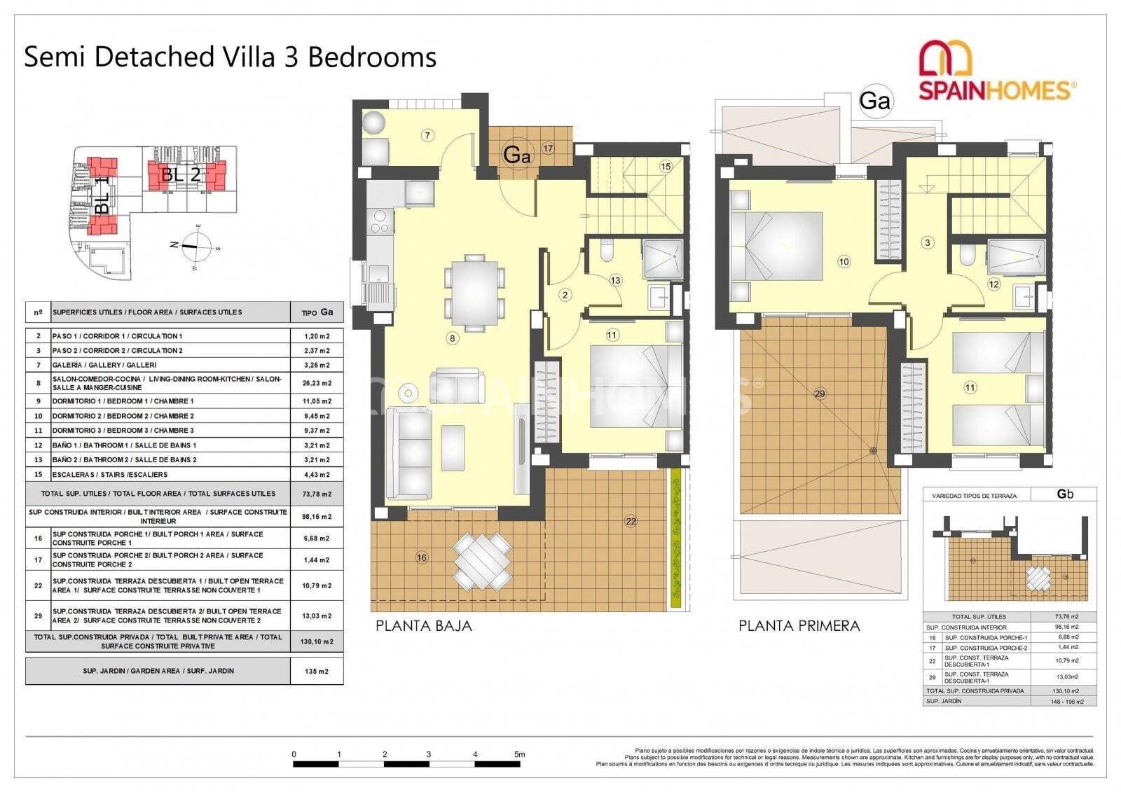 Huvila Busot, Alicante, Espanja 3 makuuhuonetta, 98 m2 No. 55268