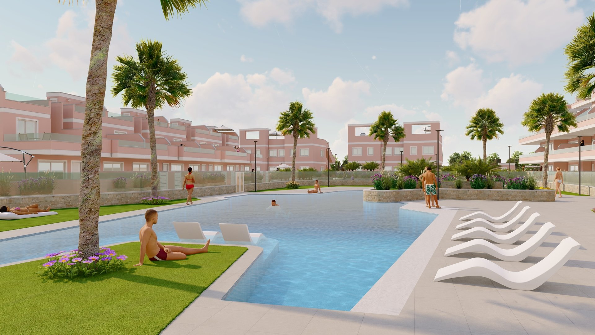 Apartment in Pilar de la Horadada, Alicante, Spain 3 bedrooms, 100 sq.m. No. 110022