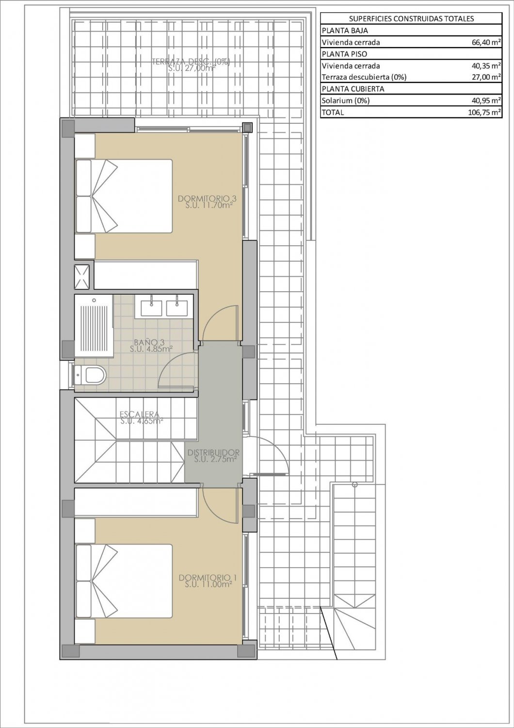 Villa a Los Montesinos, Alicante, Spagna 3 camere da letto, 90 mq. N° 111373