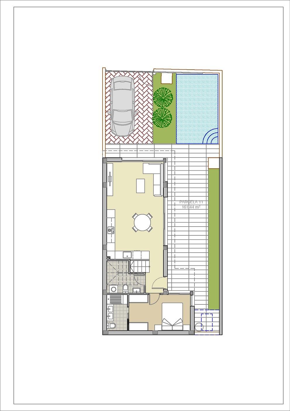 Villa a Los Montesinos, Alicante, Spagna 3 camere da letto, 90 mq. N° 111373