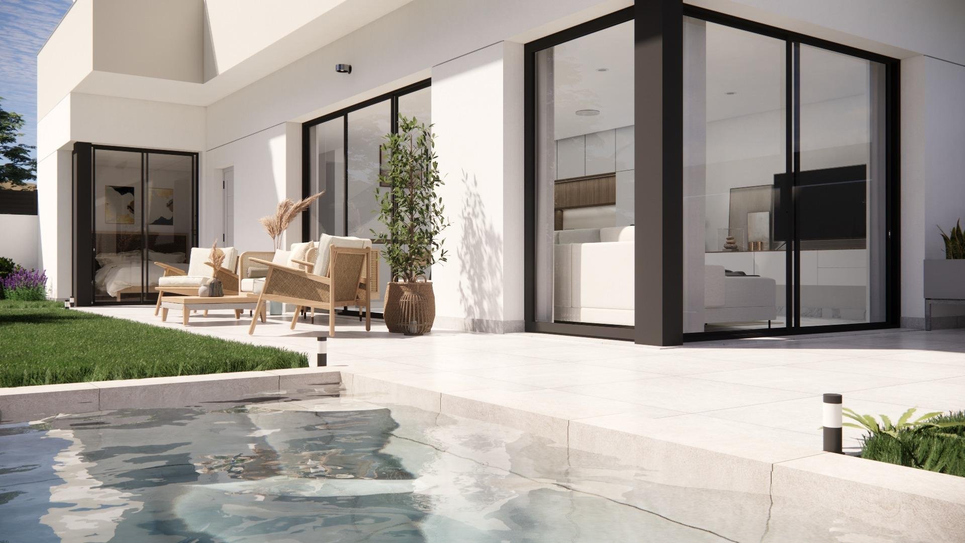 Villa a Los Montesinos, Alicante, Spagna 3 camere da letto, 90 mq. N° 111373