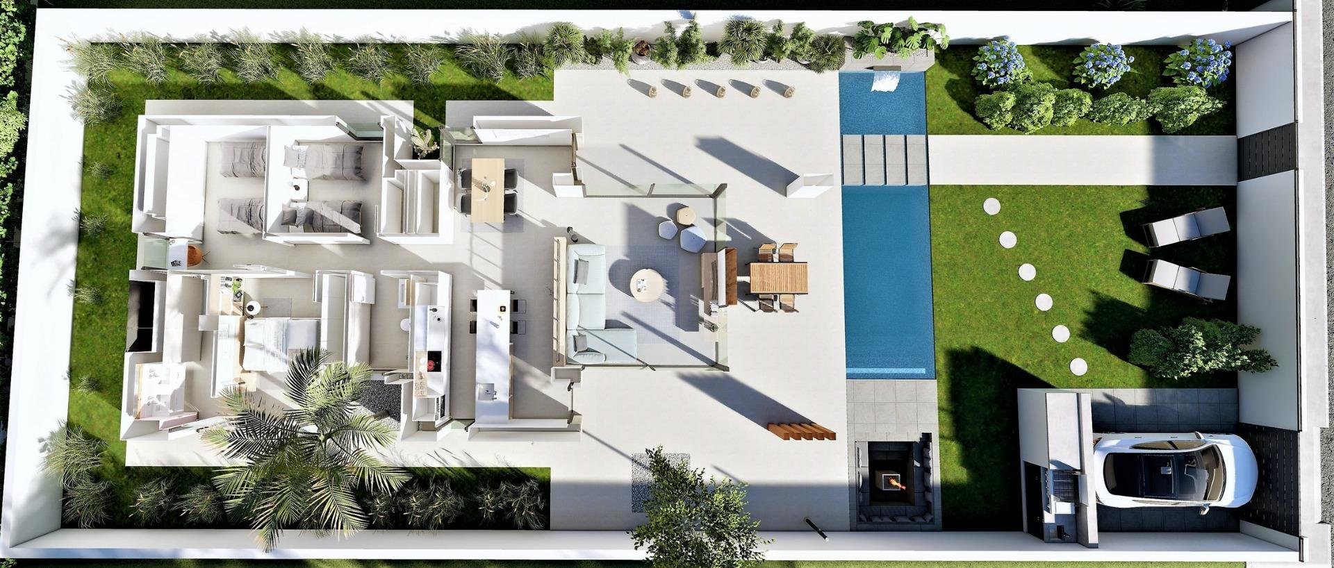 Huvila San Fulgencio, Alicante, Espanja 3 makuuhuonetta, 135 m2 No. 111372
