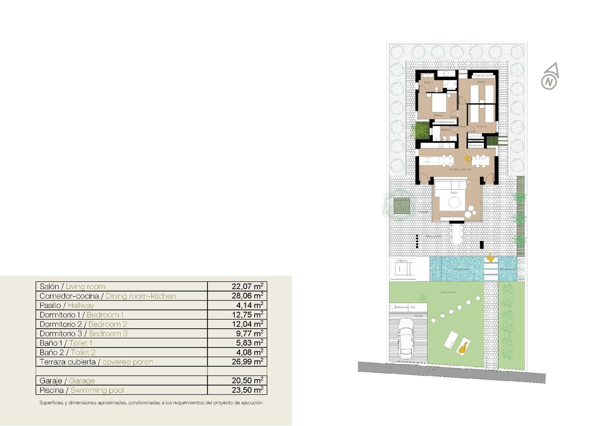 Huvila San Fulgencio, Alicante, Espanja 3 makuuhuonetta, 135 m2 No. 111372