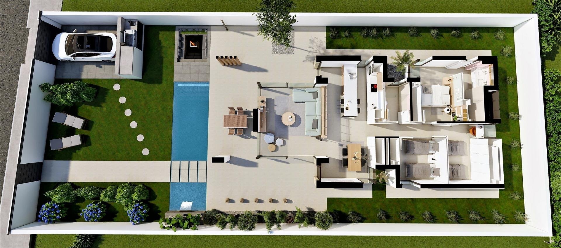 Huvila San Fulgencio, Alicante, Espanja 3 makuuhuonetta, 135 m2 No. 111372