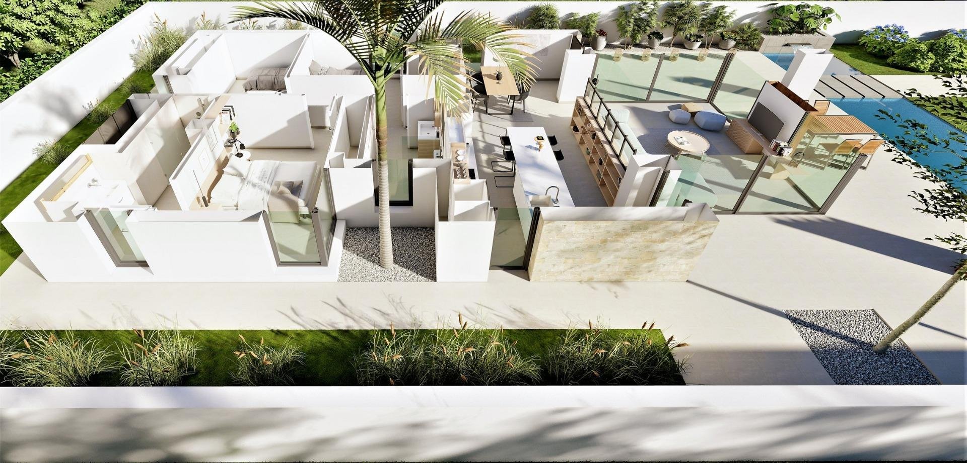 Huvila San Fulgencio, Alicante, Espanja 3 makuuhuonetta, 135 m2 No. 111372