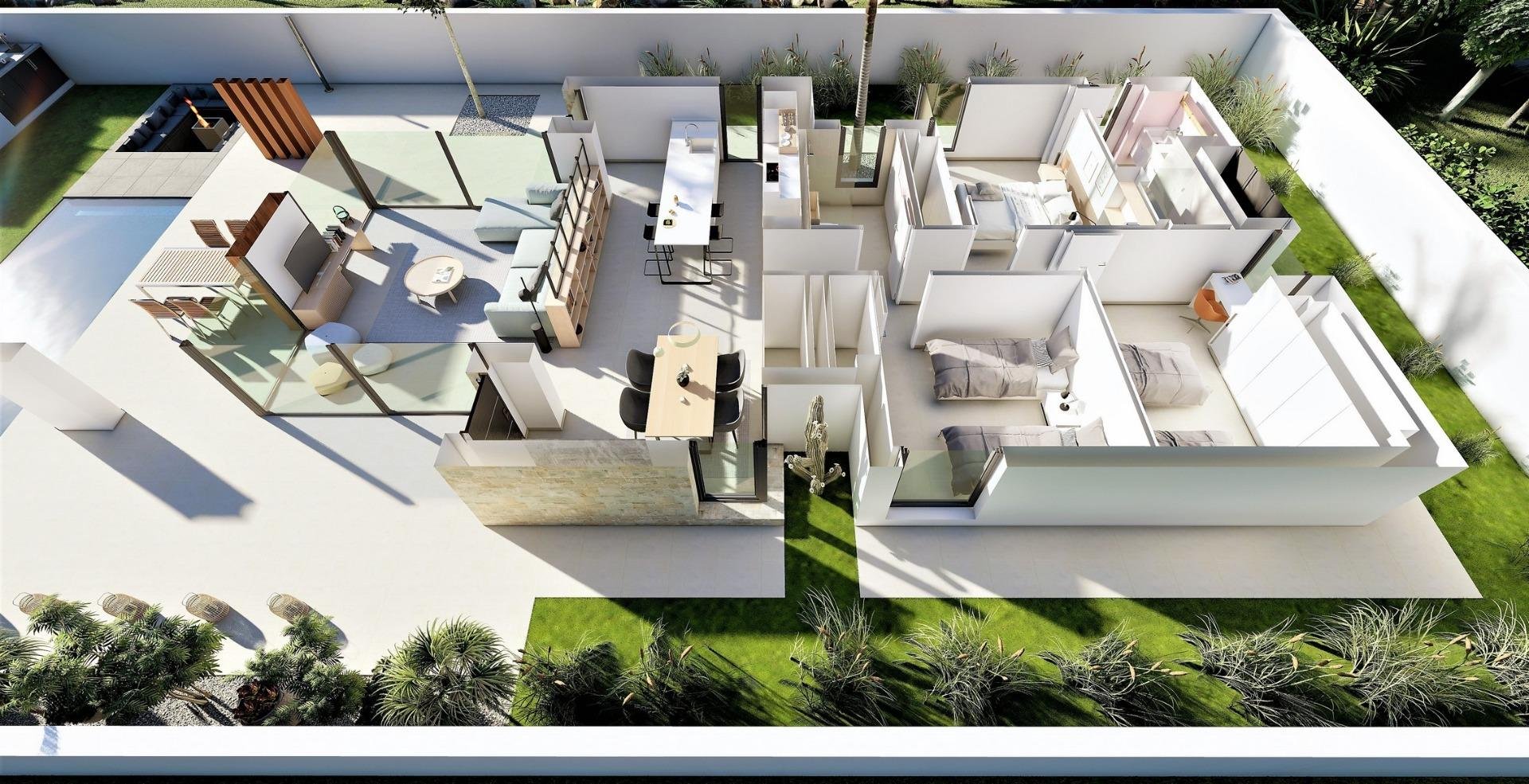 Huvila San Fulgencio, Alicante, Espanja 3 makuuhuonetta, 135 m2 No. 111372