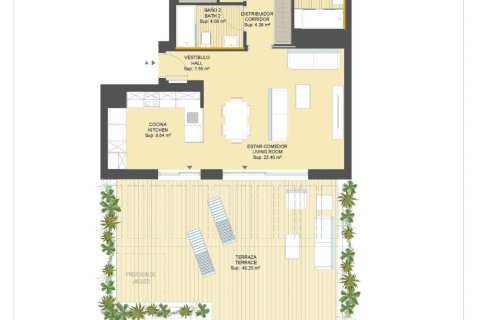 Продажа пентхауса Аликанте, Испания 2 спальни, 92м2 №111368 - фото 19