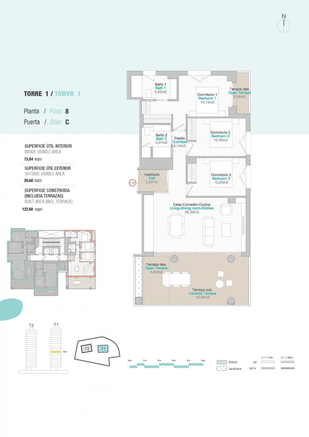 Wohnung in Calpe, Alicante, Spanien 3 Schlafzimmer, 89 m2 Nr. 103621
