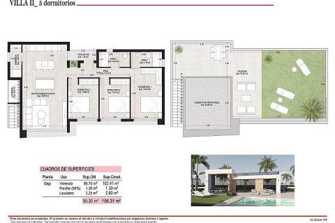 Huvila myytävänä Condado de Alhama Golf Resort, Murcia, Espanja, 3 makuuhuonetta, 109 m2 No. 103315 - kuva 17