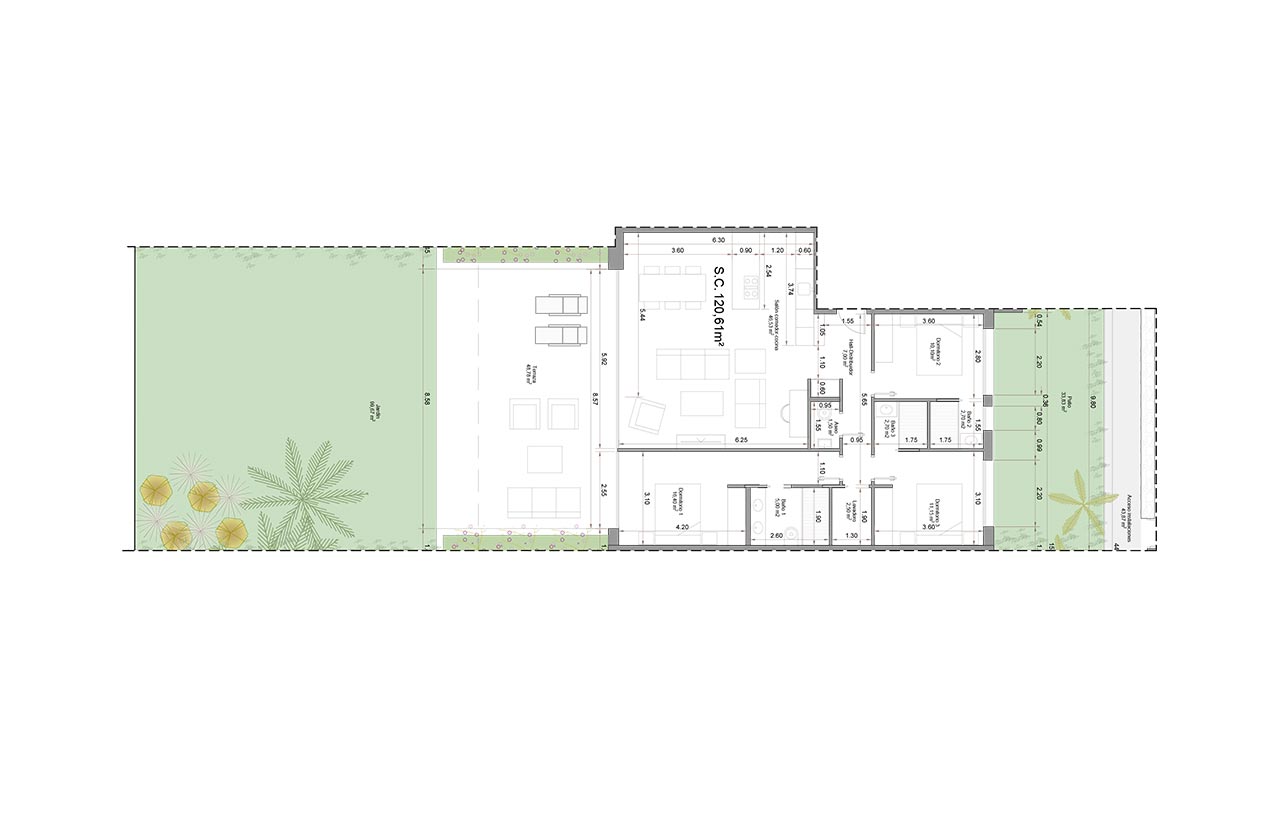 Wohnung in San Miguel de Salinas, Alicante, Spanien 3 Schlafzimmer, 118 m2 Nr. 101639