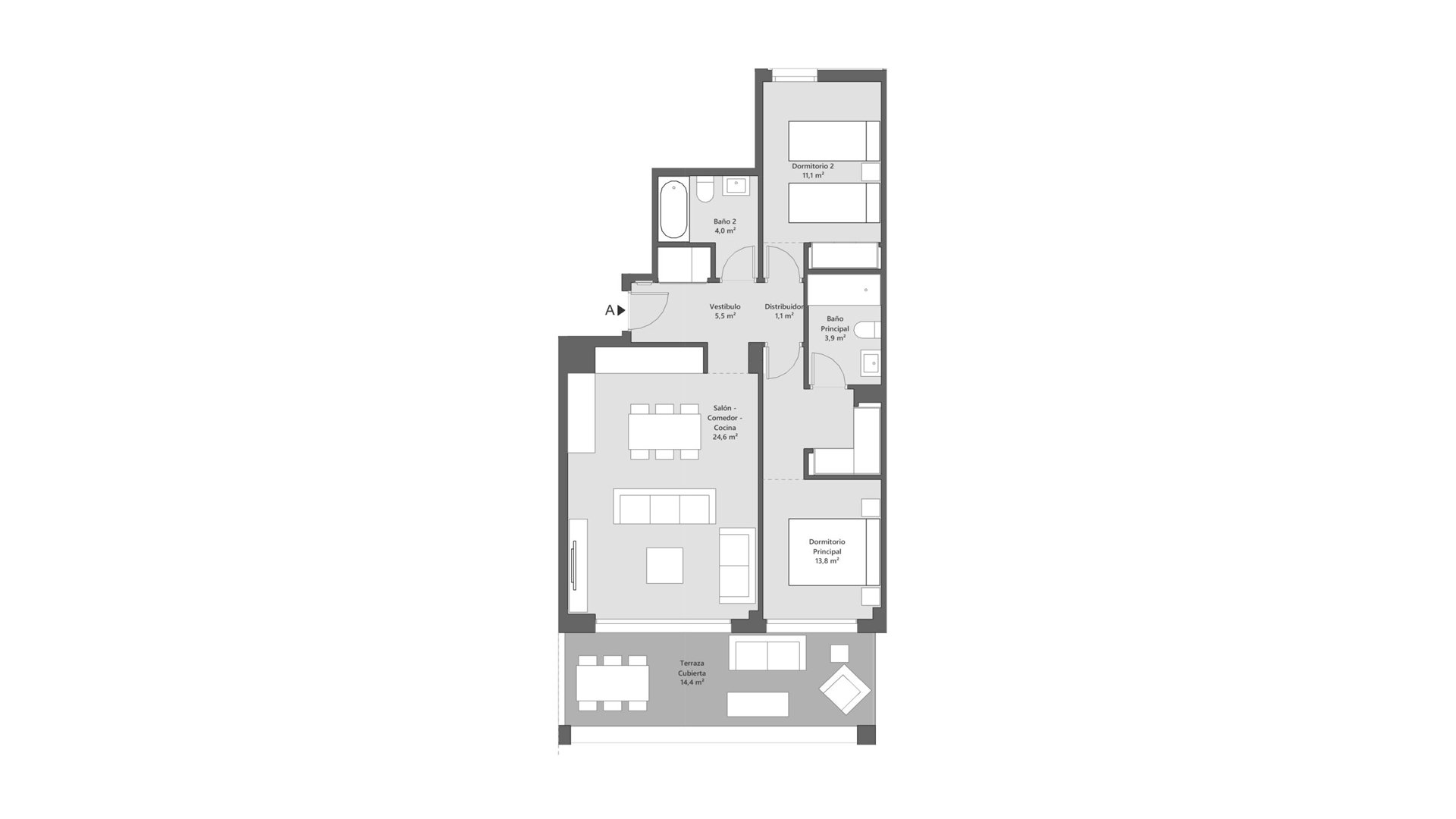 Dzīvoklis Symphony Suites II, Cancelada, Malaga, Spānijā 2 istabas, 64 m2 Nr. 93751