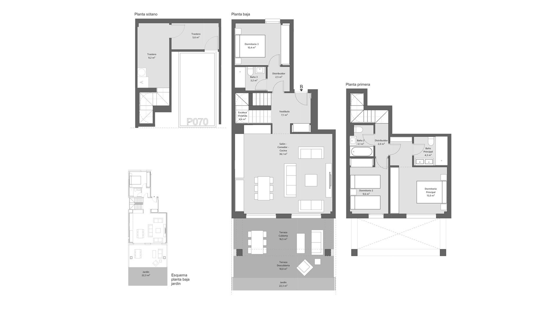 Bliźniak w Symphony Suites II, Cancelada, Malaga, Hiszpania 3 sypialnie, 98 mkw. nr 93756