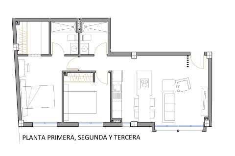 Wohnung zum Verkauf San Pedro del Pinatar, Murcia, Spanien 2 Schlafzimmer, 76 m2 Nr. 114574 - Foto 6