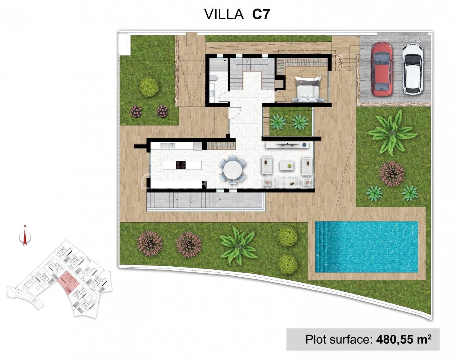 Willa w La Nucia, Alicante, Hiszpania 4 sypialnie, 293 mkw. nr 55269