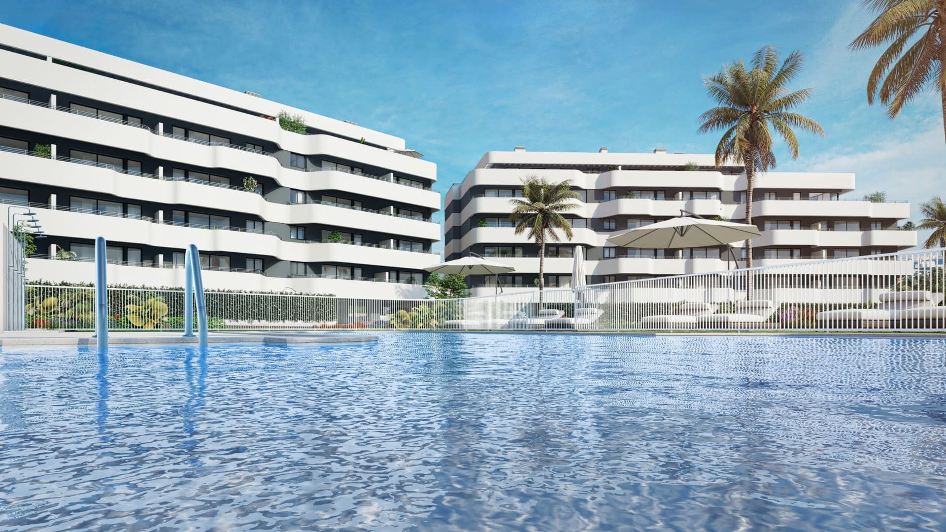 Huoneisto Habitat Alborán-Mistral, Torremolinos, Malaga, Espanja 1 makuuhuone, 75 m2 No. 93646