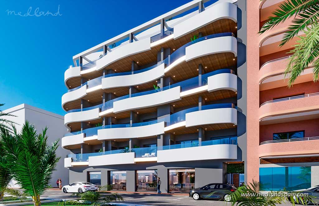 Lägenhet i Torrevieja, Alicante, Spanien 2 sovrum, 64 kvm. Nr. 104962