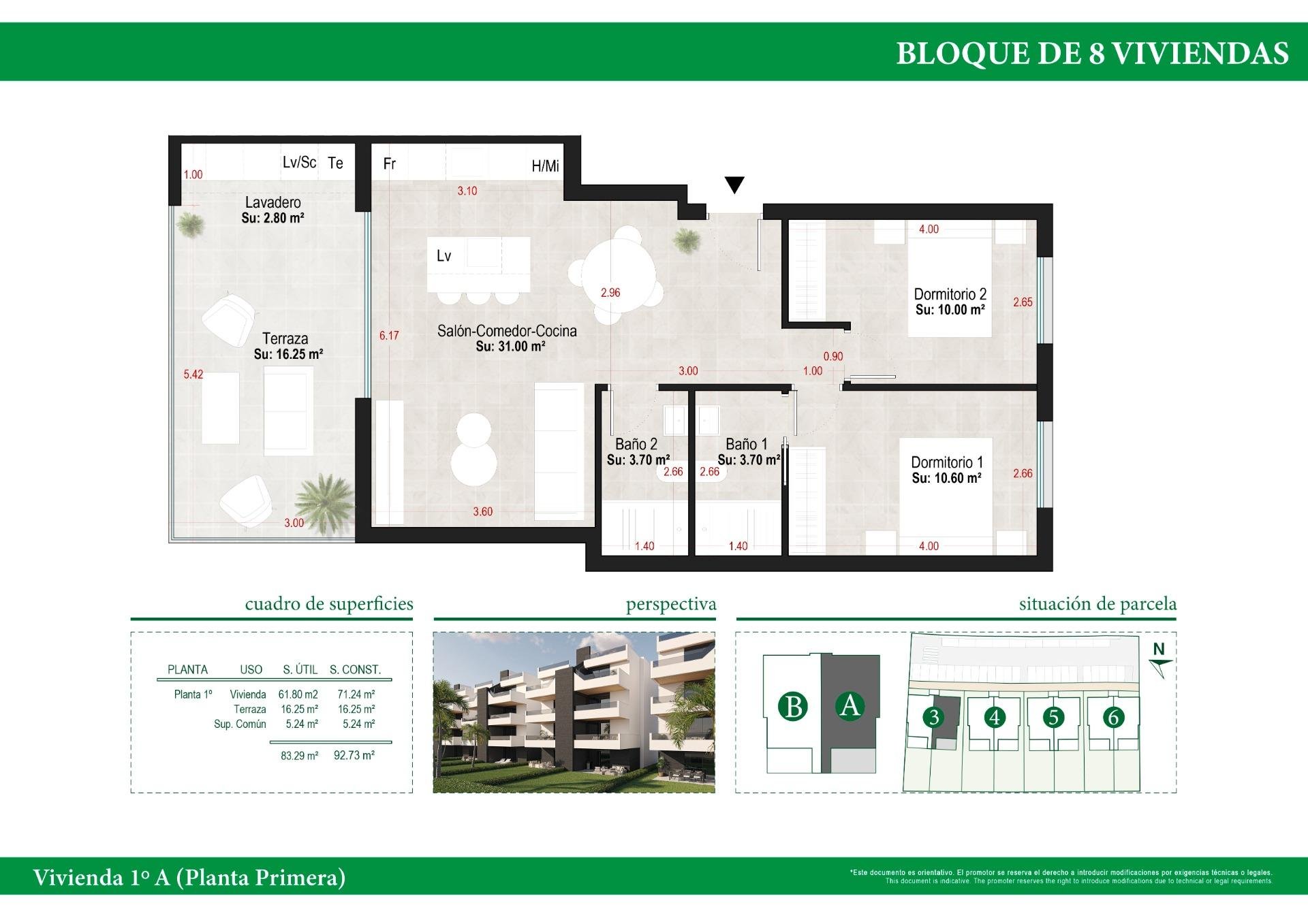Apartment in Condado de Alhama Golf Resort, Murcia, Spain 2 bedrooms, 71 sq.m. No. 112614