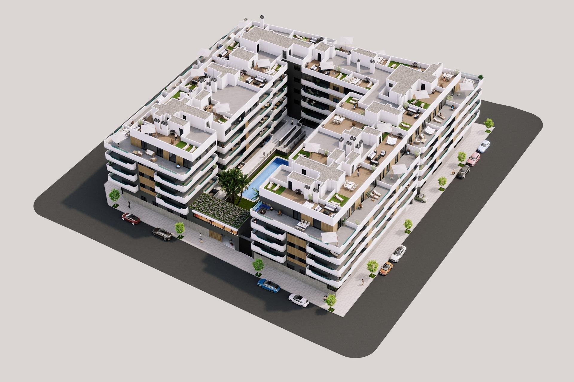 Квартира в Санта-Пола, Аликанте, Испания 3 спальни, 98м2 №103308