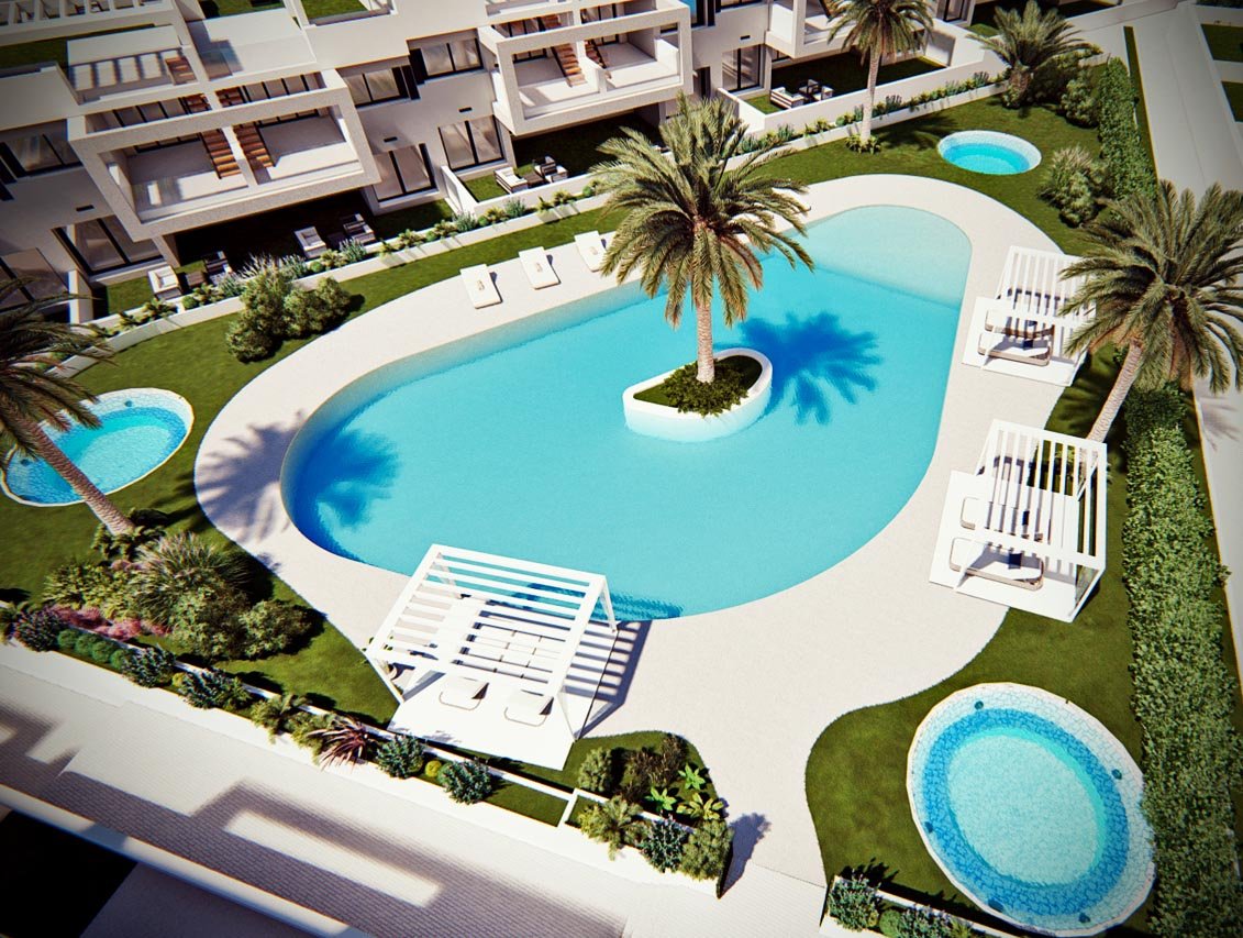 Lägenhet i Nueva Torrevieja, Alicante, Spanien 2 sovrum, 132 kvm. Nr. 101619